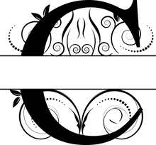 Load image into Gallery viewer, Vine Monogram Split Letters