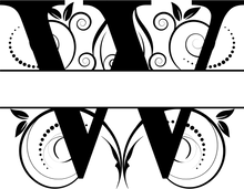 Load image into Gallery viewer, Vine Monogram Split Letters