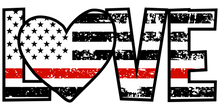 Load image into Gallery viewer, Love Thin Blue line Flags
