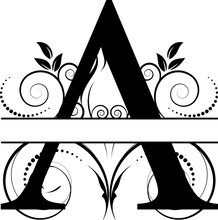 Load image into Gallery viewer, Vine Monogram Split Letters
