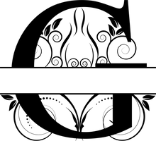 Load image into Gallery viewer, Vine Monogram Split Letters
