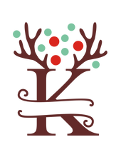 Load image into Gallery viewer, Reindeer Antler &amp; Lights monogram
