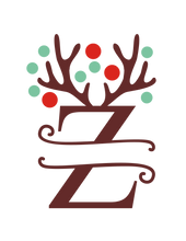 Load image into Gallery viewer, Reindeer Antler &amp; Lights monogram
